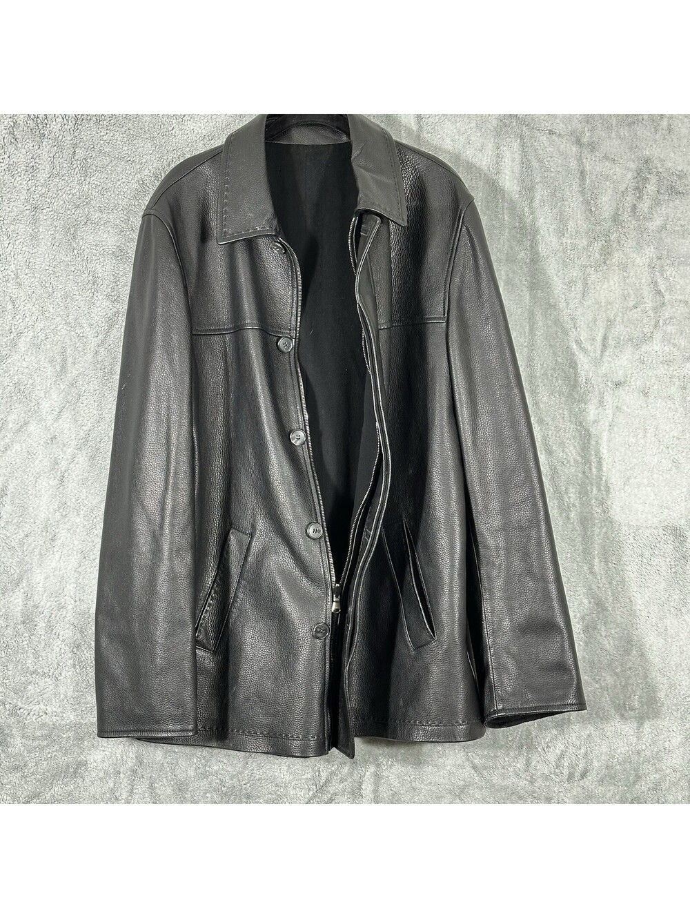 Calzaiuoli Leather Factory 1891 Florence Italy VTG Jacket Men's 52 / US 42 Black